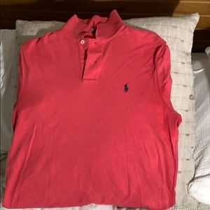 Pink/Red polo shirt